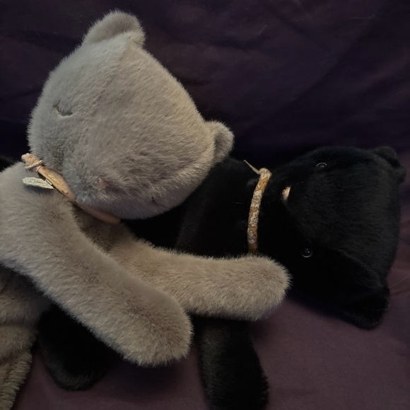 Maileg bundle of 2 SLEEPING KITTENS black & grey NWT - Picture 7 of 14